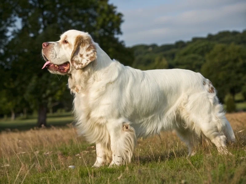 Image de chiens correspondant à la race clumber-spaniel